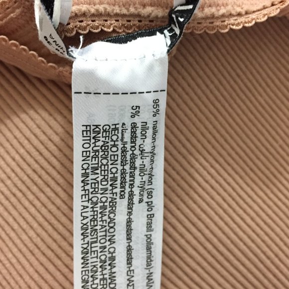 NWT ZARA Limitless Contour Collection Taupe Perforated High Neck Fitted Dress - Picture 3 of 12